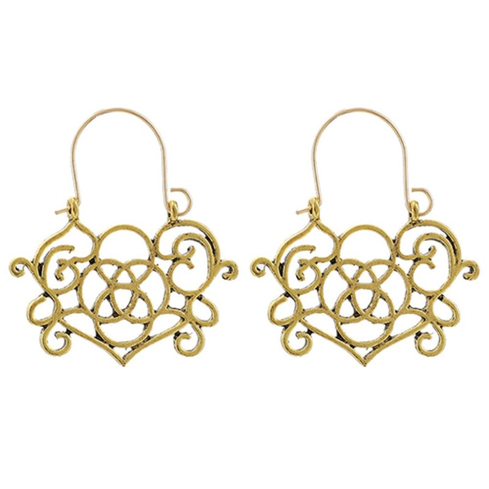 Earrings ~ Geometric ~ Gold ~ Mandela ~ Dazzle